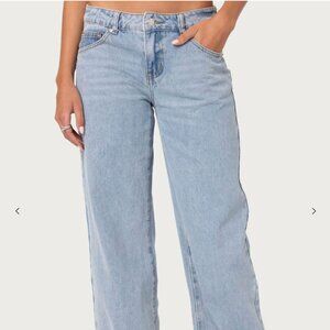NWT Edikted Raelynn Washed Low Rise Jeans XS